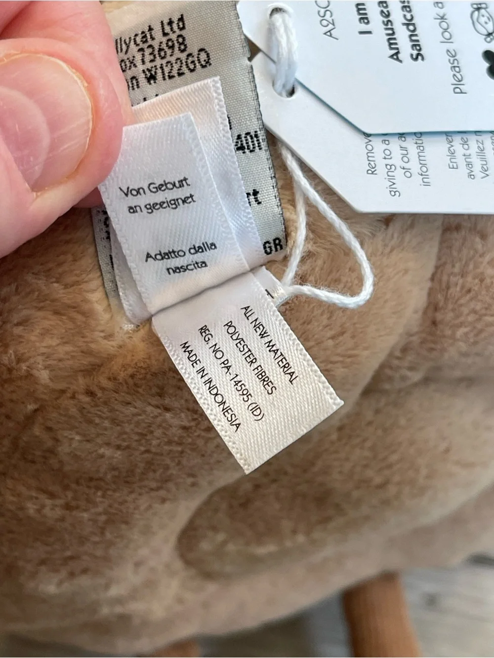 Jellycat amuseables sandcastle